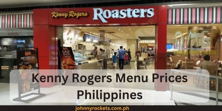 Kenny Rogers Menu Prices Philippines December 2024