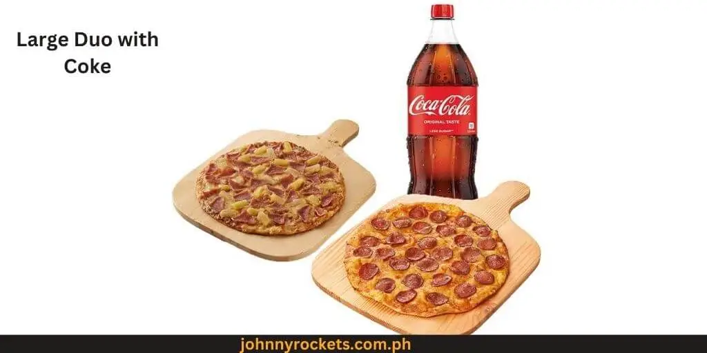 Shakey's Large Duo with Coke  Popular items of Shakeys Pizza Menu in  Philippines