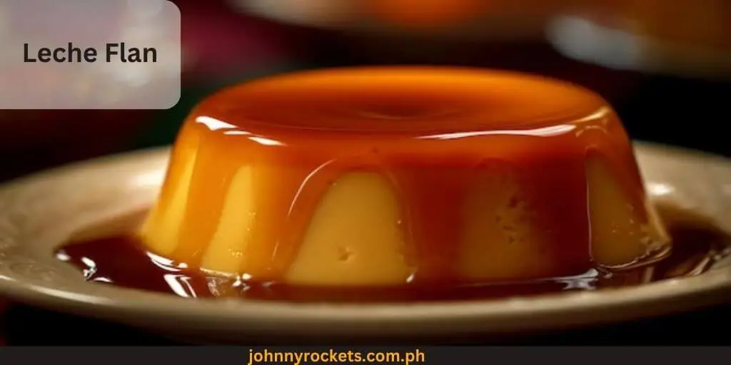 Leche Flan Popular food menu of Mang Inasal in Philippines