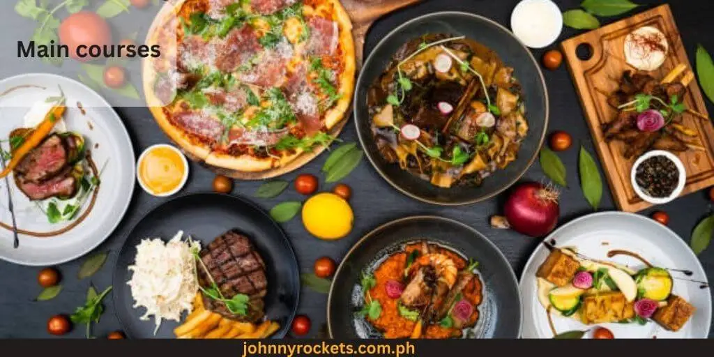 Main courses Popular item of Contis Menu Philippines