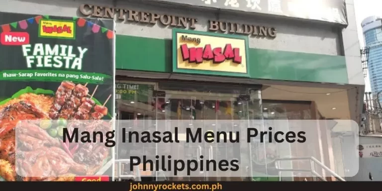 Mang Inasal Menu Prices Philippines January 2024