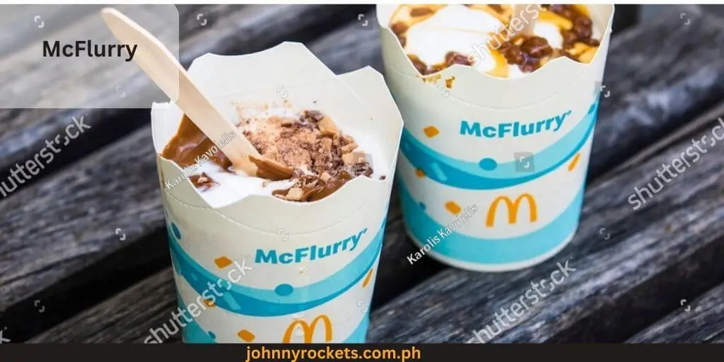 McFlurry popular food items of McDonald's ( Mcdo ) in Philippines
