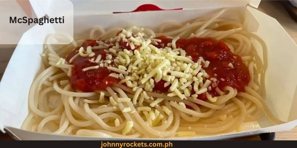 McSpaghetti popular food items of McDonald's ( Mcdo ) in Philippines