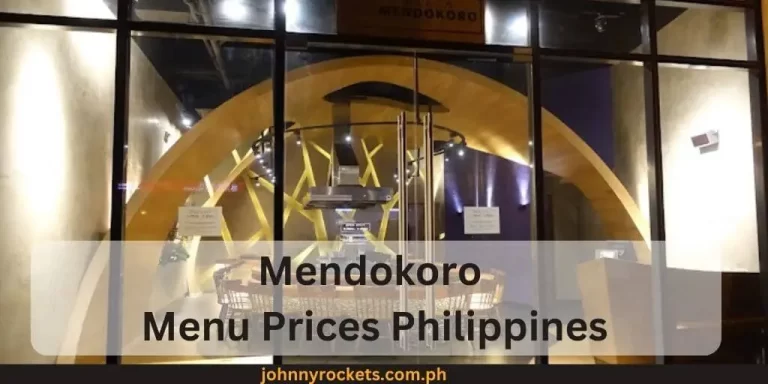 Mendokoro Menu Prices Philippines 2024