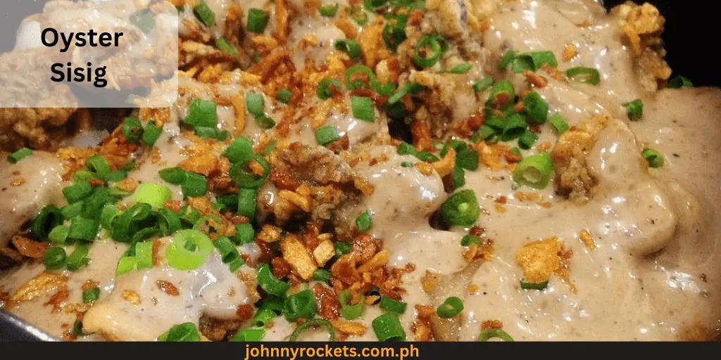 Oyster Sisig is food item of Locavore in Philippines