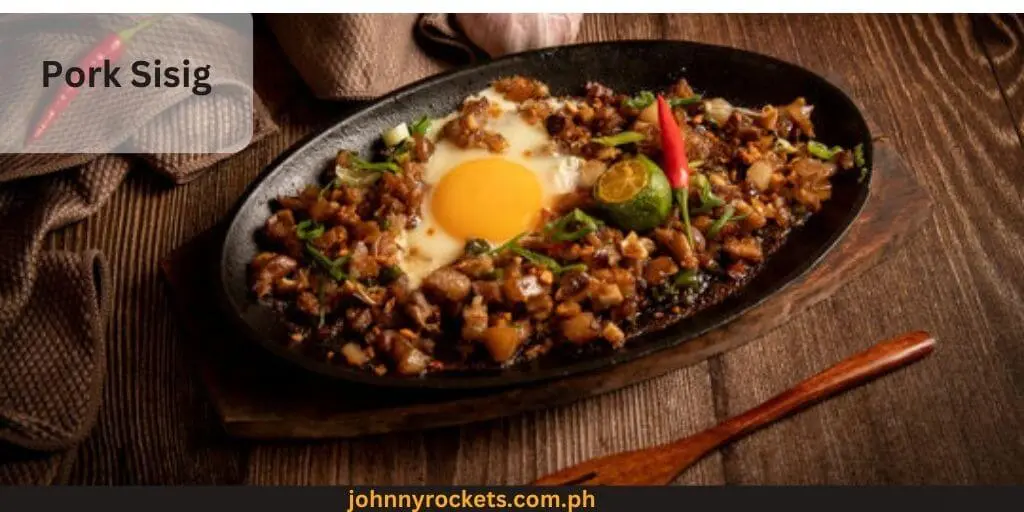 Pork Sisig Popular food menu of Mang Inasal in Philippines