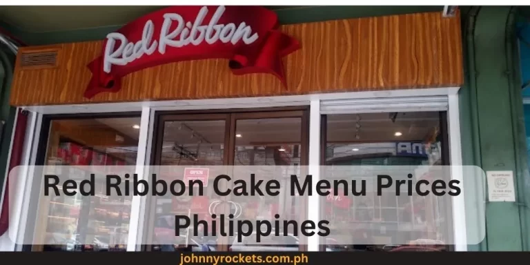 Red Ribbon Cake Menu Prices Philippines January 2024