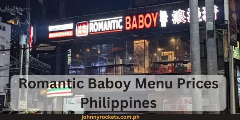 Romantic Baboy Menu Prices Philippines January 2024