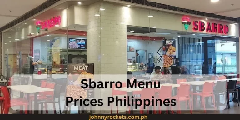 Sbarro Menu Prices Philippines January 2024