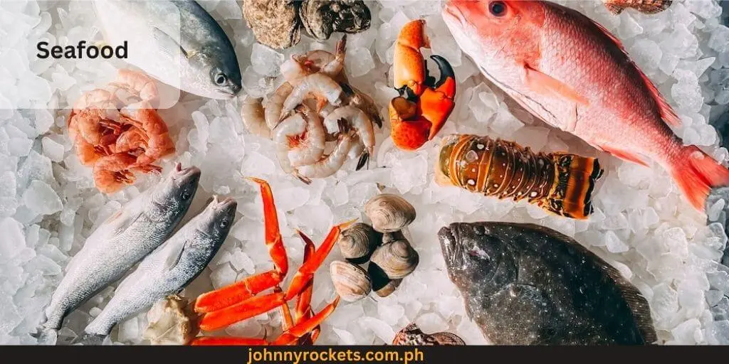 Seafood popular food menu of  Mamou Philippines