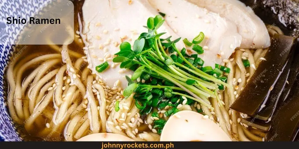 Shio Ramen menu Item of Mendokoro in Philippines