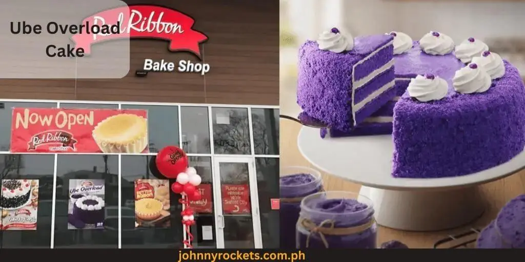 Ube Overload Cake Popular item of Red Ribbon Cake  Philippines