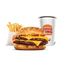 Flame-Grilled Double Cheeseburger Meal