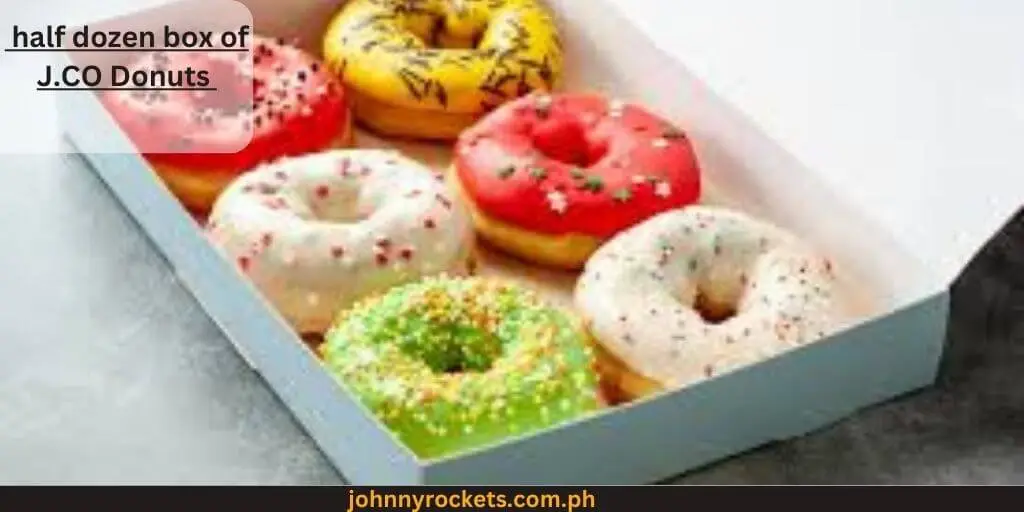 half dozen box of J.CO Donuts