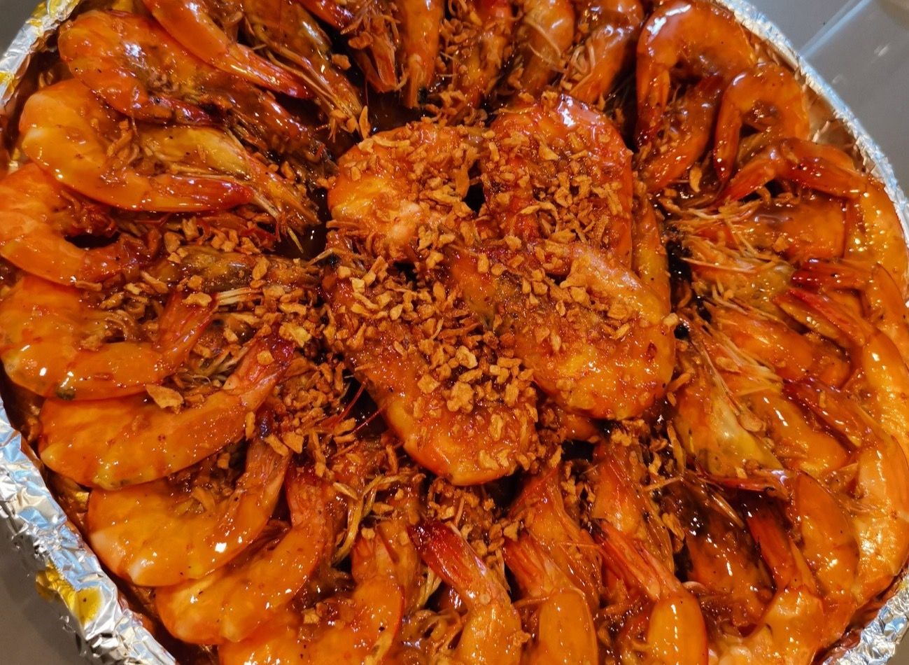 Flavored Hipon sa Bilao (Shrimp)