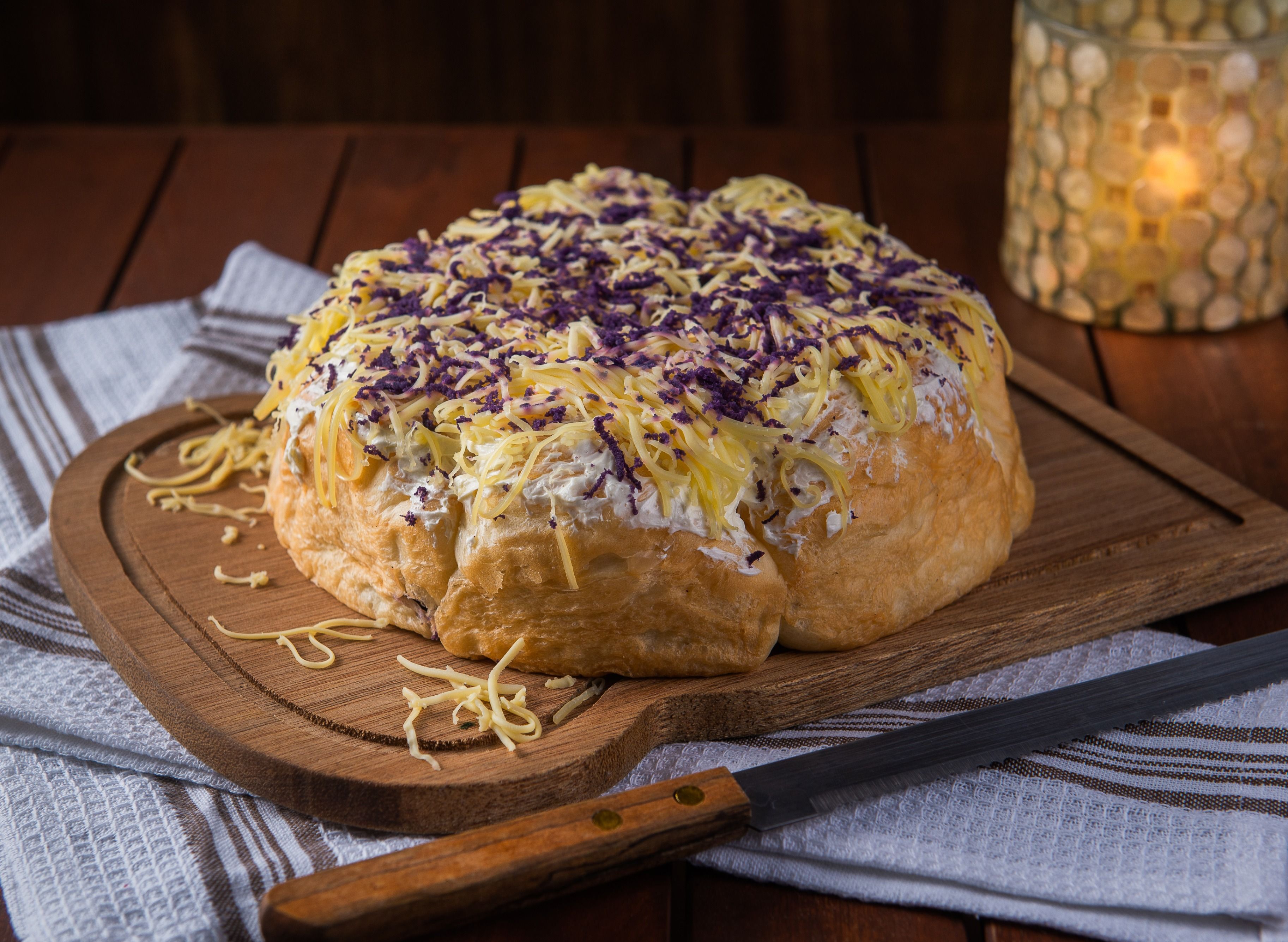 Cluster Ensaymada, Ube With Cheese