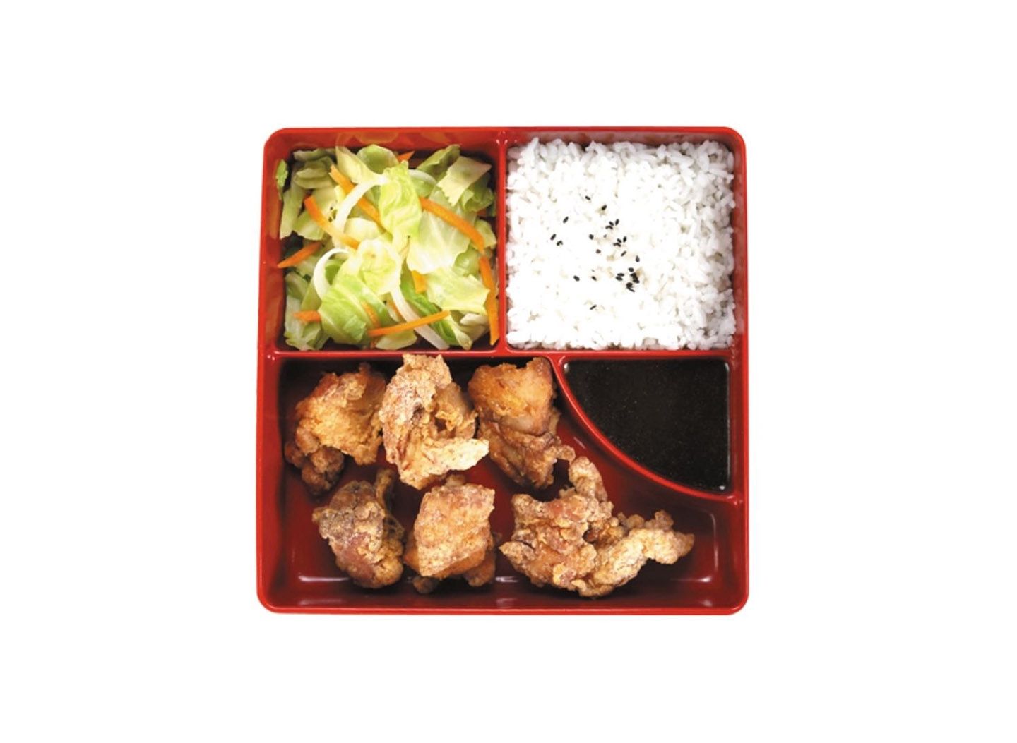 6 Pcs Fried Chicken Karaage Bento