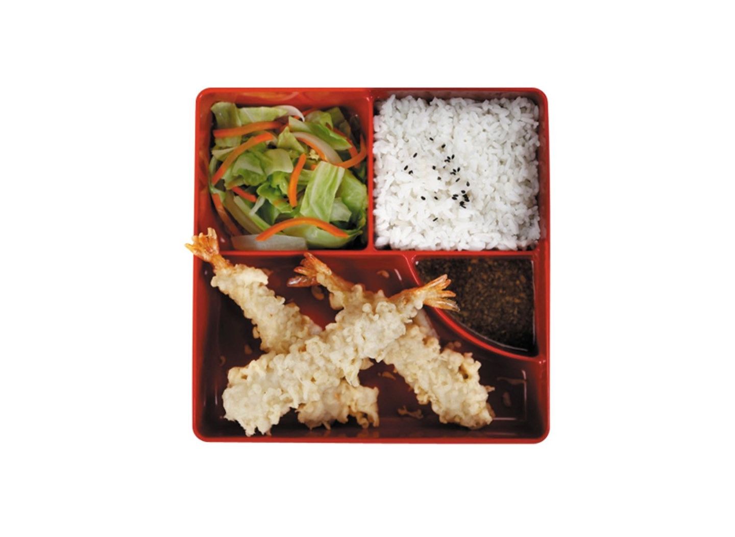 3 Pcs Prawn Tempura Bento