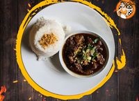 Pares Asado With Rice