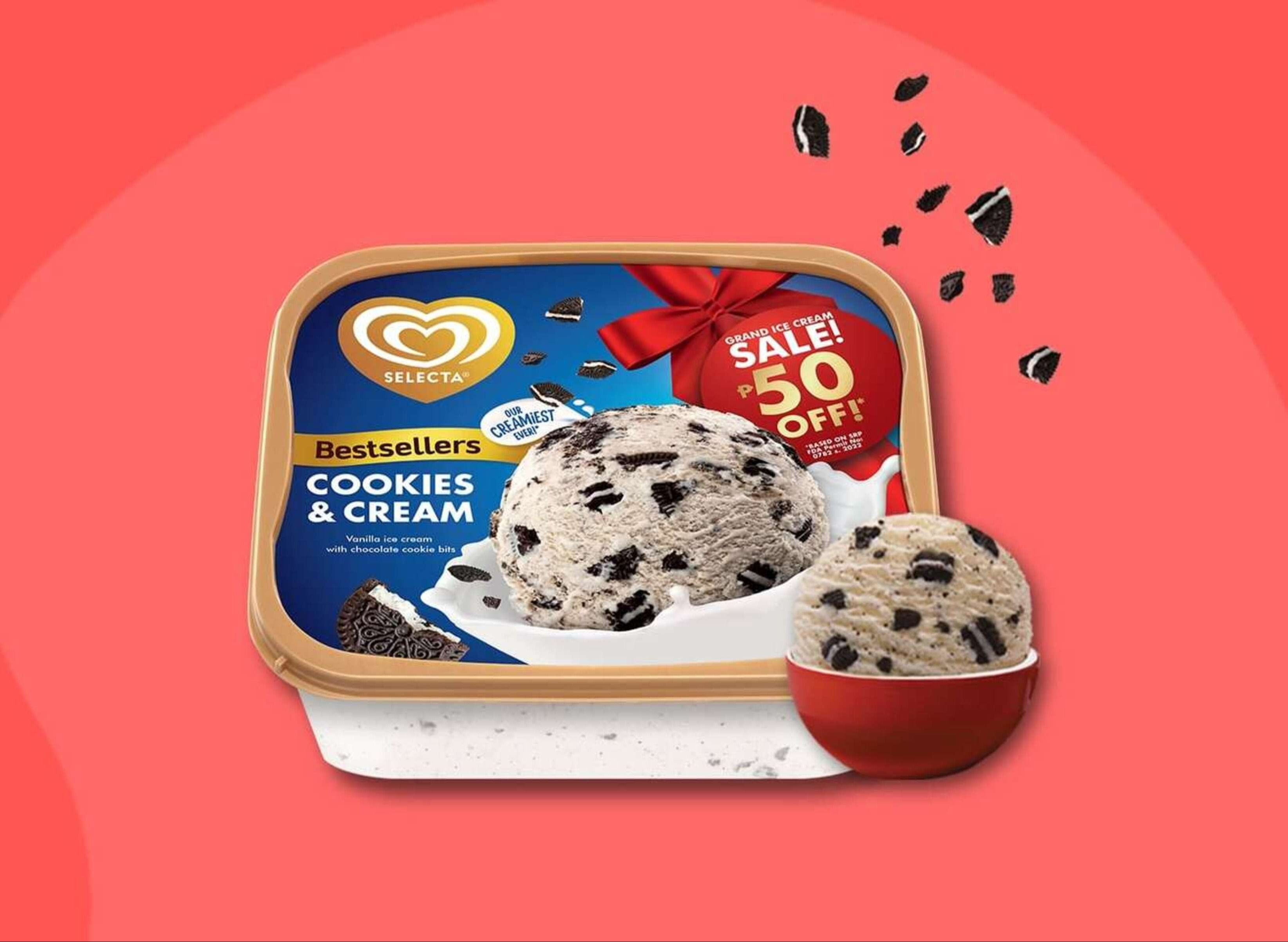 Selecta Cookies & Cream Ice Cream 1.3L