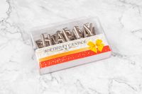 Happy Birthday Acrylic Topper - Silver