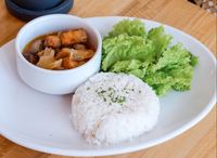 Pork Kawali in Tomato Onion Stew