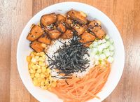 Glazed Salmon Donburi