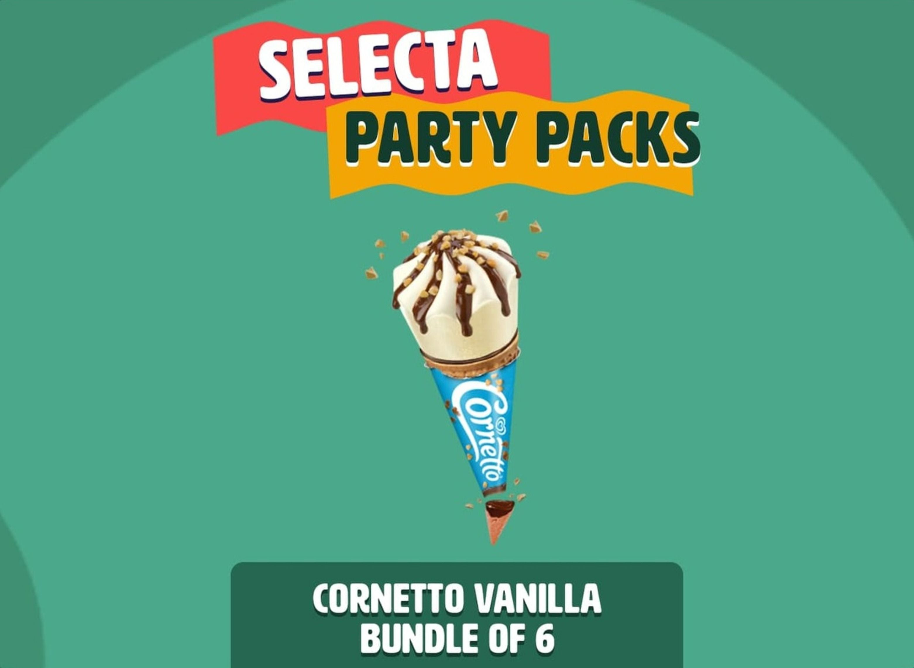 Selecta Cornetto Vanilla Party Pack