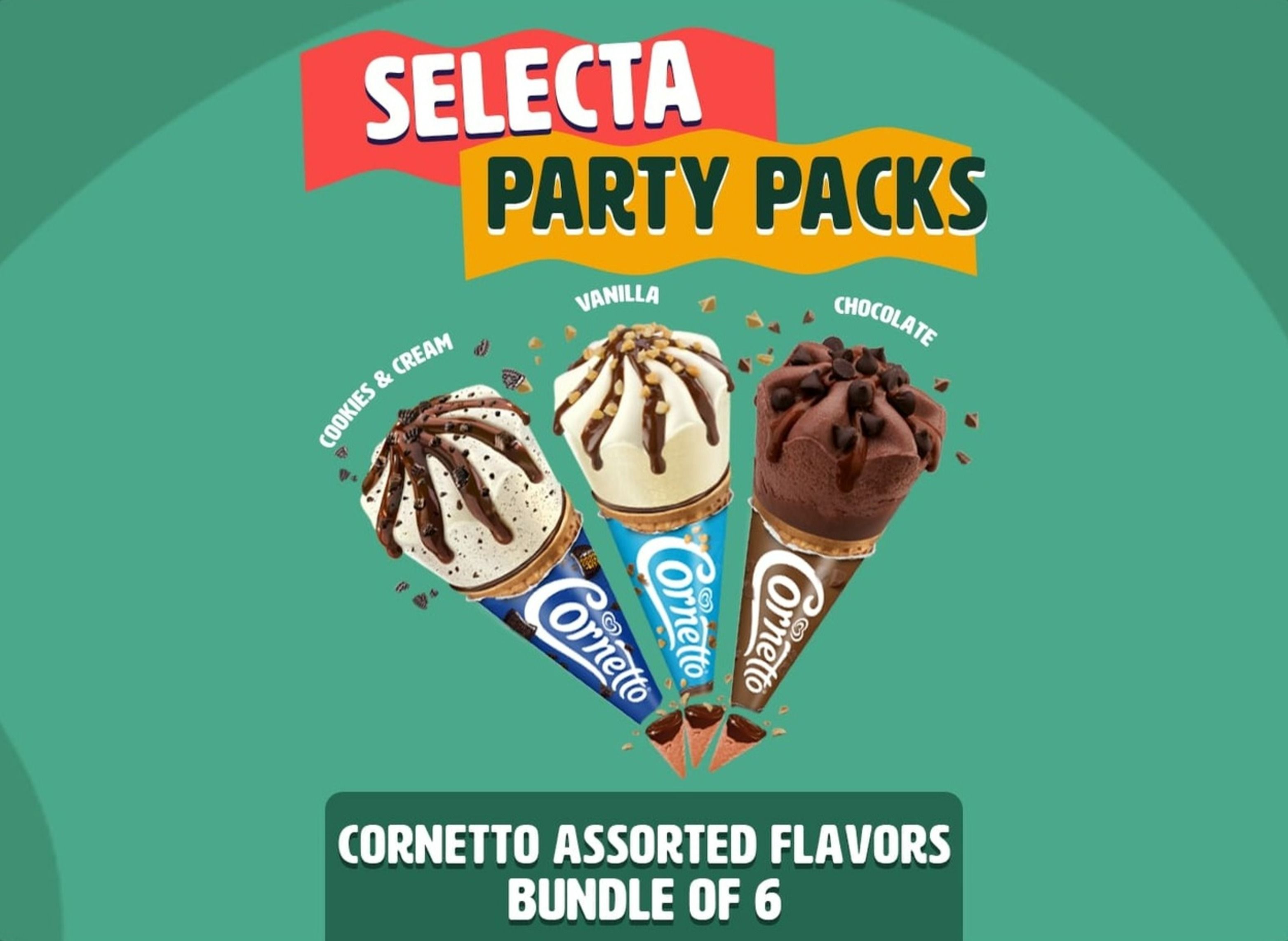 Selecta Cornetto Assorted Flavors Party Pack