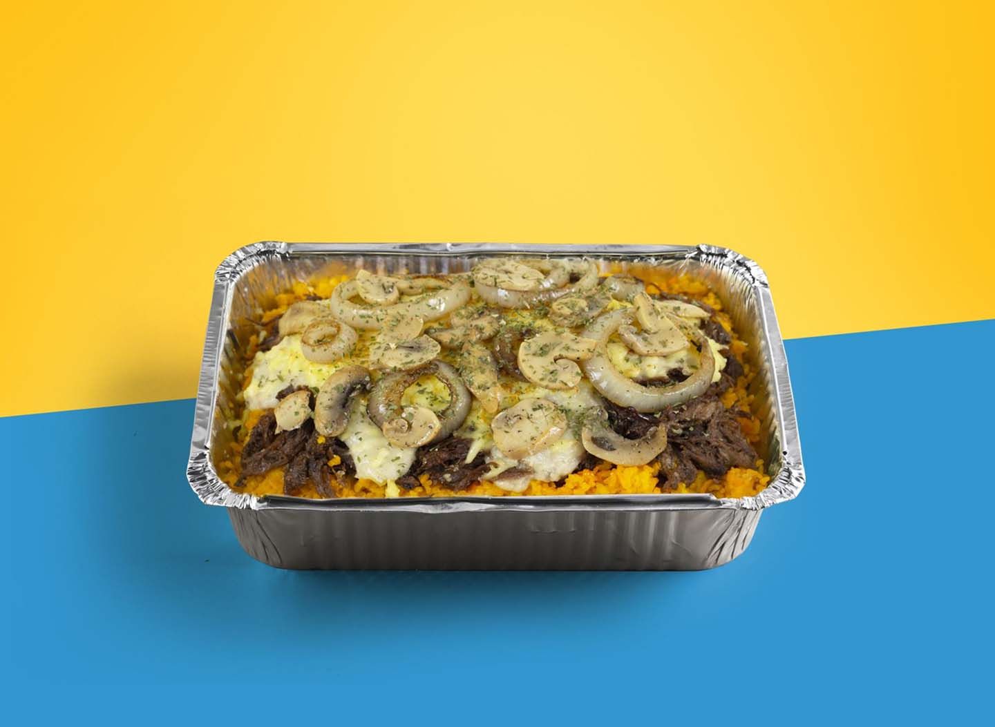Philly Cheesesteak Baked Rice