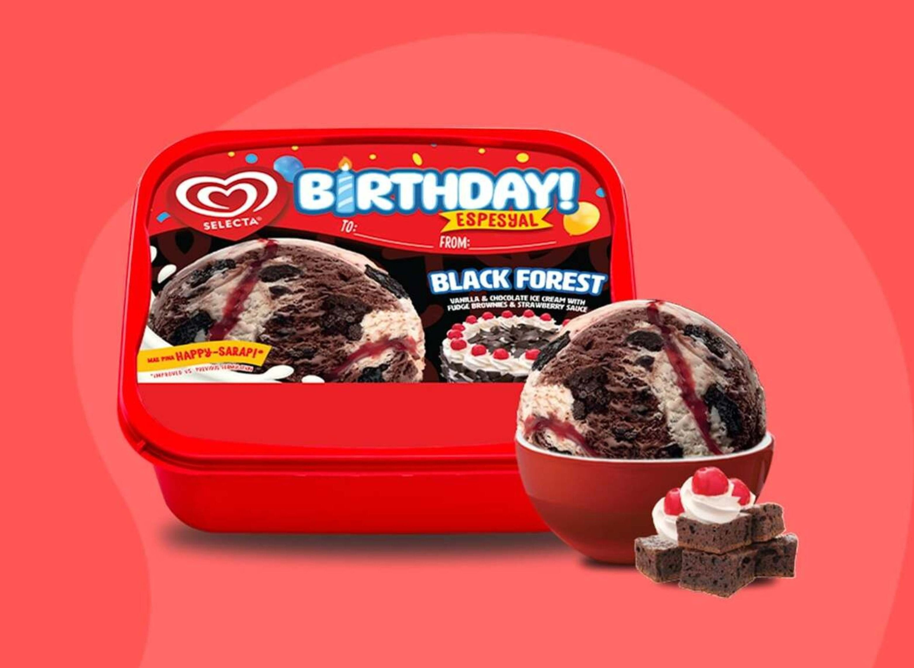 Selecta Birthday Black Forest Ice Cream 1.3L