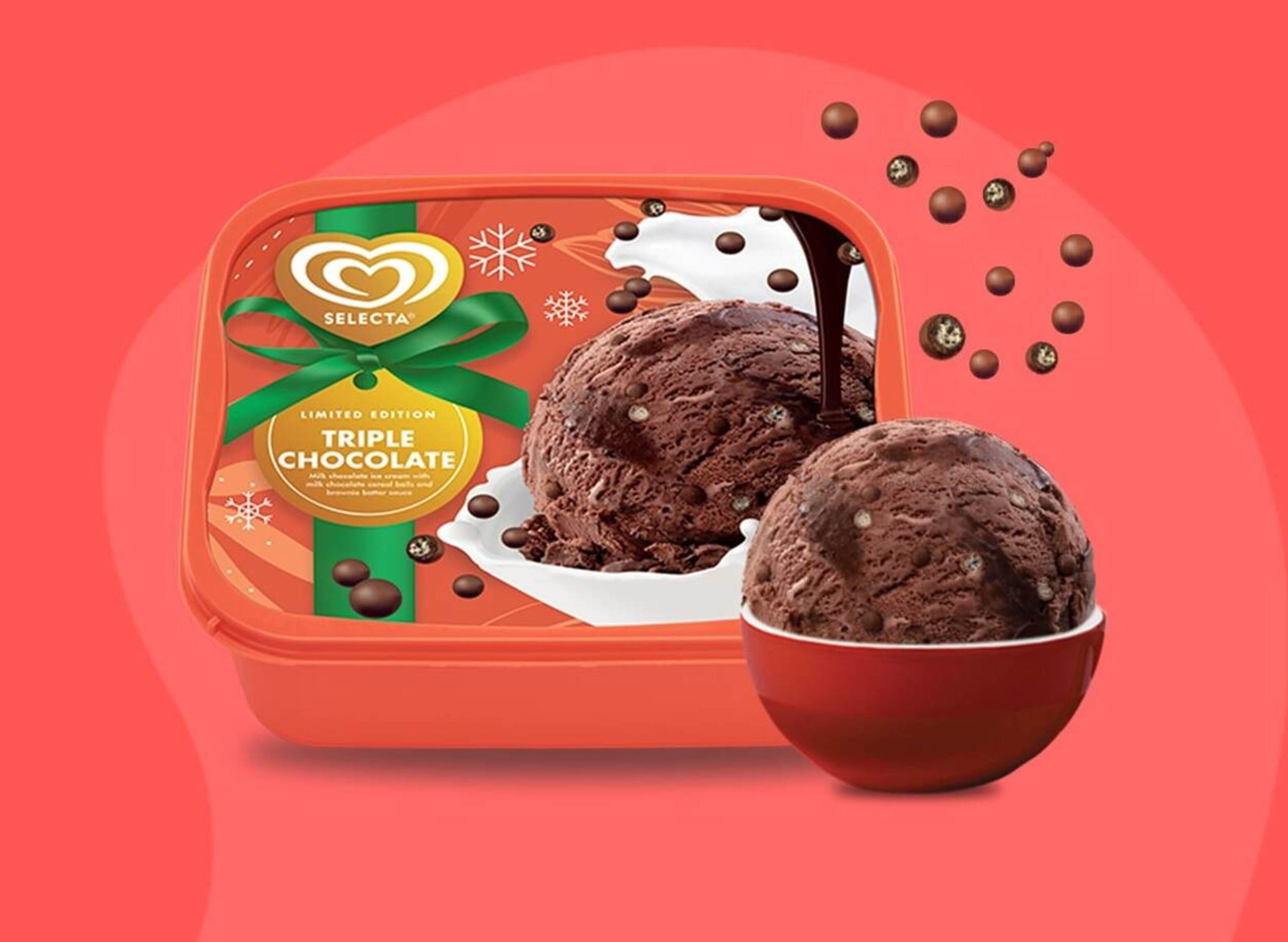 Selecta Triple Chocolate Ice Cream 1.3L