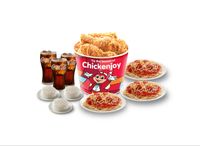 6pc w/ Rice, Jolly Spaghetti & Coca-Cola Drinks