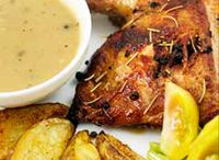 Roasted Herb Chicken with Potato Wedges