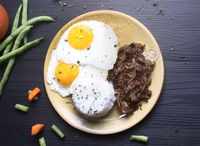 Beef Tapa And Egg Rice Meal