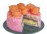 Sushi Rose Cake