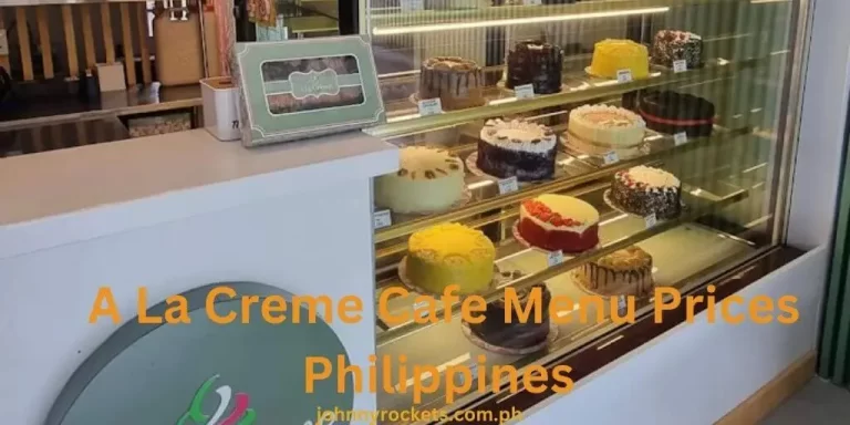 A La Creme Cafe Menu Prices Philippines January 2024