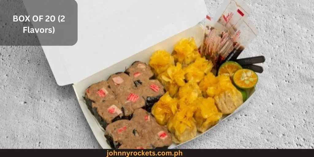 BOX OF 20 (2 Flavors) Popular food item of  Master Siomai in Philippines