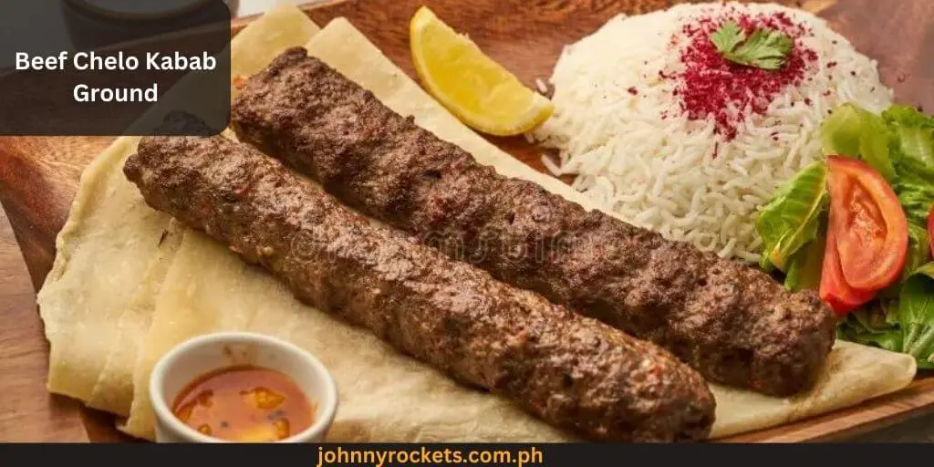 Beef Chelo Kabab Ground Popular food item of  Mister Kebab in Philippines