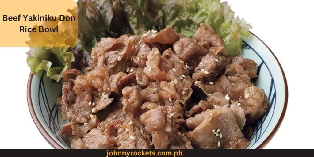 Beef Yakiniku Don Rice Bowl Popular items of  Tim Hortons in Philippines