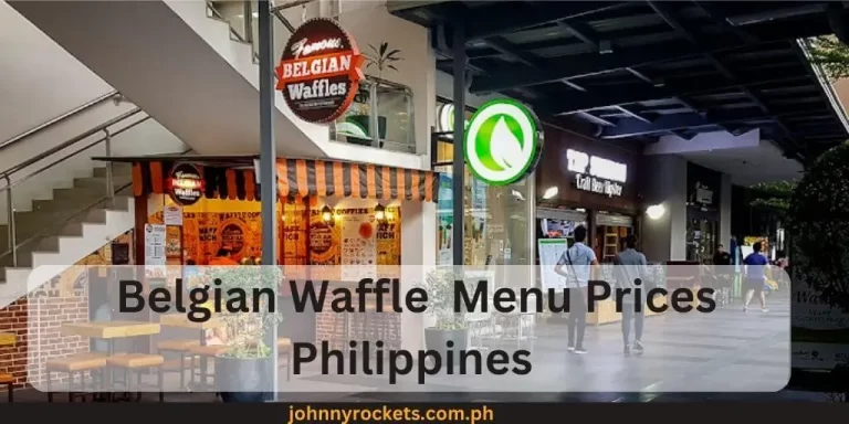 Belgian Waffle Menu Prices Philippines January 2024