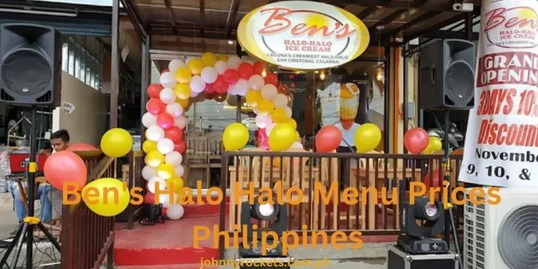 Ben’s Halo HaloMenu Prices Philippines January 2024