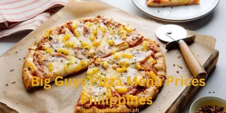 Big Guys Pizza Menu Prices Philippines January 2024