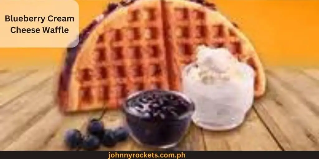 Blueberry Cream Cheese Waffle Popular items of  Belgian Waffle Menu in  Philippines