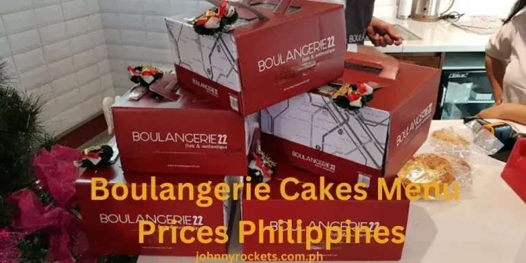 Boulangerie Cakes Menu Prices Philippines January 2024