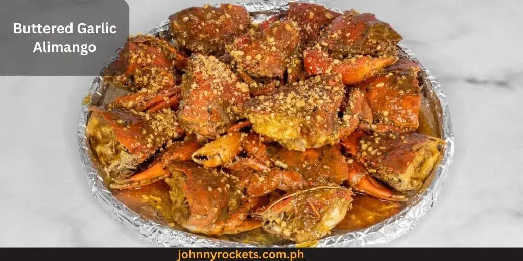 Buttered Garlic Alimango Popular food item of  Dampa Express in Philippines