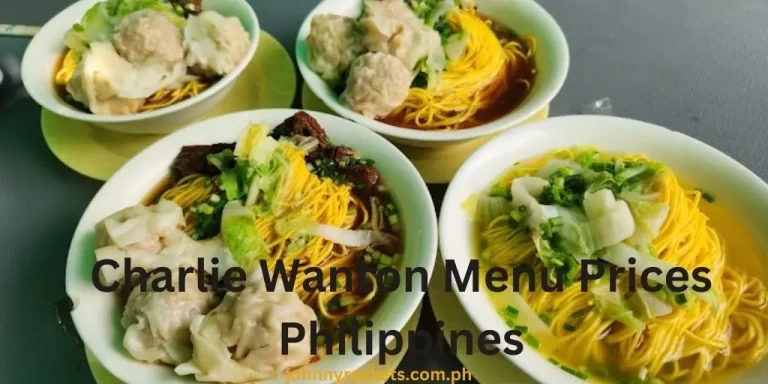 Charlie Wanton Menu Prices Philippines 2025