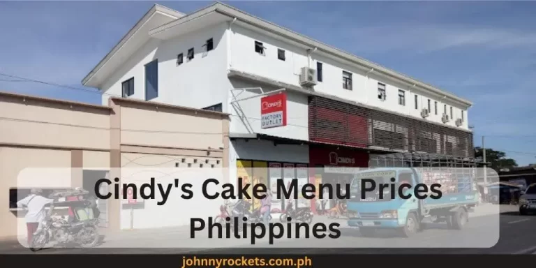 Cindy’s Cake Price Menu Prices Philippines January 2024