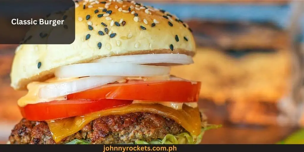 Classic Burger Popular food item of  Army Navy Burger in Philippines