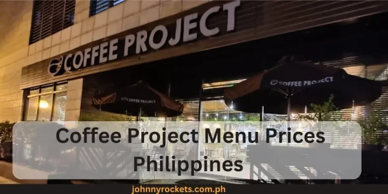 Coffee Project Menu Prices Philippines January 2024